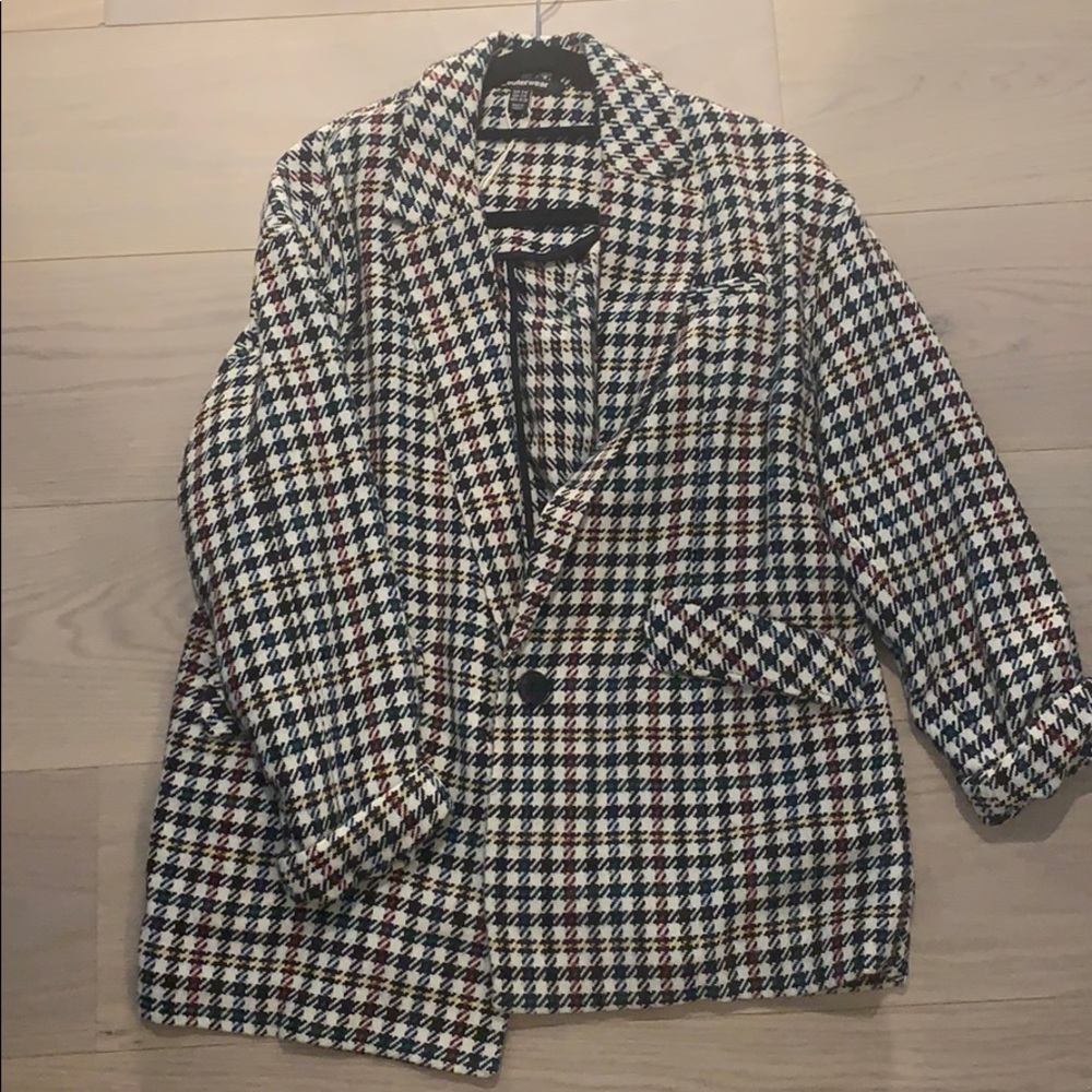 Zara houndstooth blazer